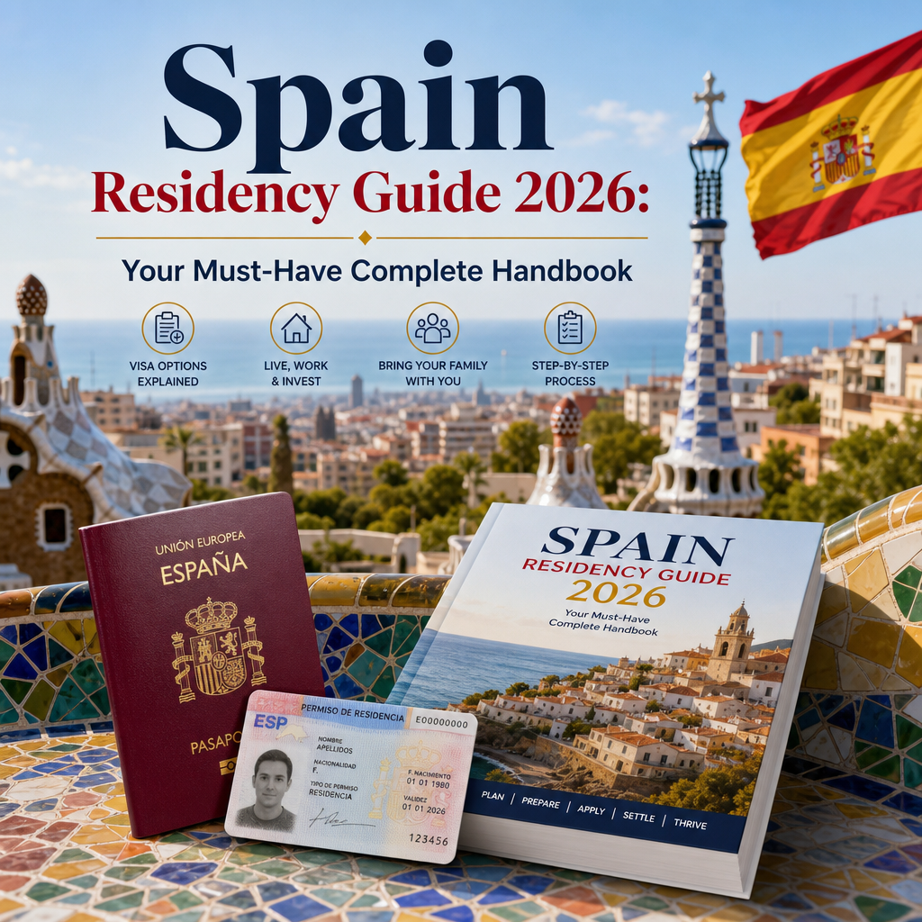 Illustration of Spain Residency Guide 2026: Your Must-Have Complete Handbook